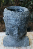 New Balinese Cast Concrete Buddha Head Pot - 3 Colours Available - GORGEOUS!!