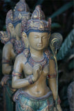 NEW Balinese Cast Dewi Sri Statue - Hand Finished with Colour - Bali Statue