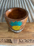 NEW Balinese Hand Crafted Tiki Bar / Polynesian Wooden Tiki Style Ice Bucket/Pot