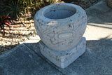 NEW Balinese Hand Crafted Paras Pot - Bali Feature Pot - Carved Bali Pot