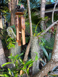 NEW Balinese Coconut-Wood Turtle / Bamboo Wind Chime