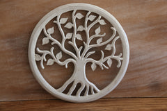 Balinese Hand Carved MDF TREE OF LIFE Wall Panel 40cm