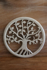 Balinese Hand Carved MDF TREE OF LIFE Wall Panel 40cm