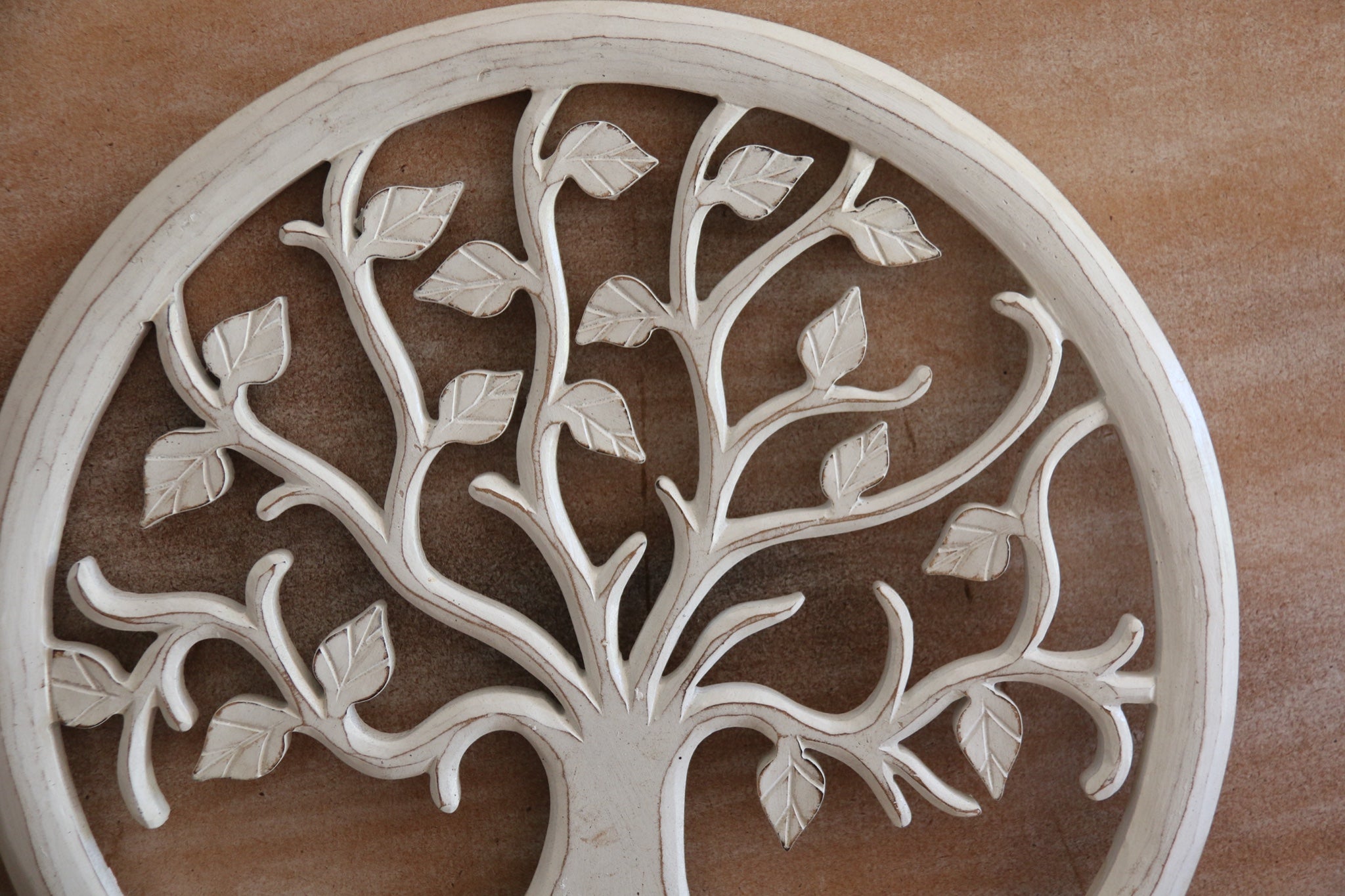 Balinese Hand Carved MDF TREE OF LIFE Wall Panel 40cm