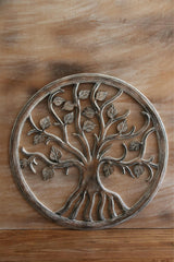 Balinese Hand Carved MDF TREE OF LIFE Wall Panel 60cm