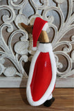 NEW Balinese Hand Carved Wooden Santa Duck - Bali Christmas Duck - Xmas Decor