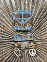 NEW Balinese Timber Combi BEACH Sign Love heart/Driftwood/Peace Sign CUTE!!