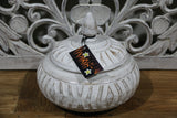 NEW Balinese Hand Carved Wooden Bowl M - Bali Carved Bowl - 3 colours available