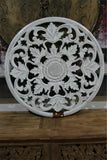 NEW Balinese Carved MDF MANDALA Wall Panel - Round 80cm Bali Mandala Panel