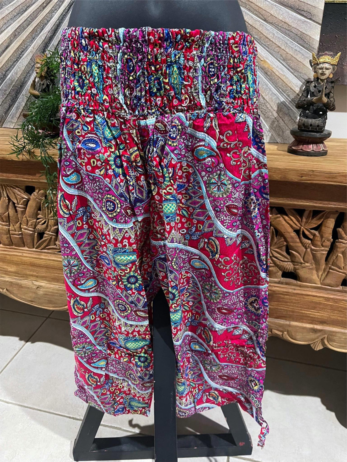 Ladies Bali Beach / Shirred Waist Bali Capri Pants - SO COMFY - Suit Maternity L