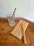 NEW Balinese Eco Friendly Reusable Bamboo Drinking Straws - Bali Straws Pack 12