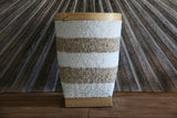 New Balinese Hand Woven Open Basket Encrusted with Beading