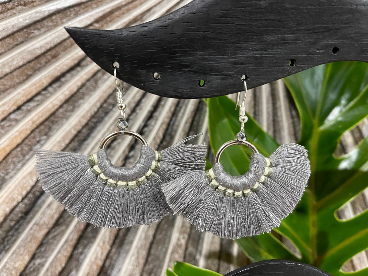 Tassel Hook Earrings - Choose from 7 Colours - Stunning Bali Tassel Earrings