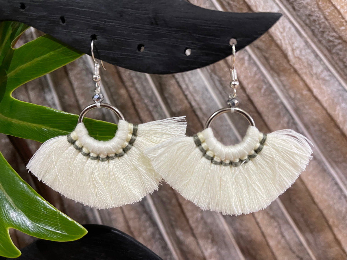 Tassel Hook Earrings - Choose from 7 Colours - Stunning Bali Tassel Earrings