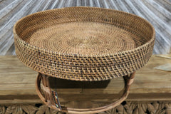 NEW Balinese Platter/Tray on Stand - Bali Entertaining Basket