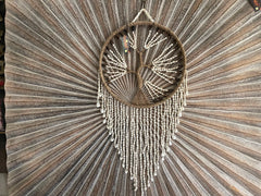 NEW Balinese Handmade Shell / Cord Tree of Life Dream Catcher - Bali Dream Catch