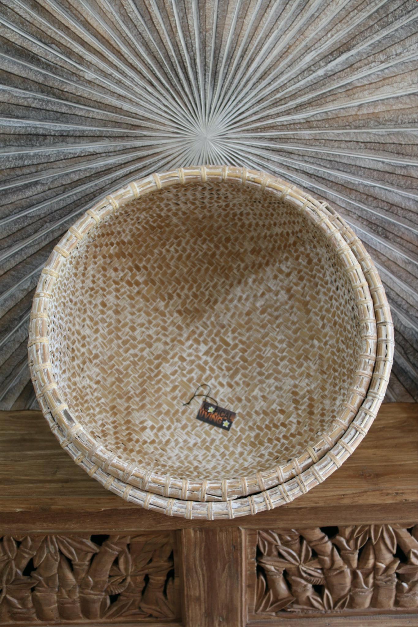 New Balinese Hand Woven Open Basket / Bali Basket 5 Sizes