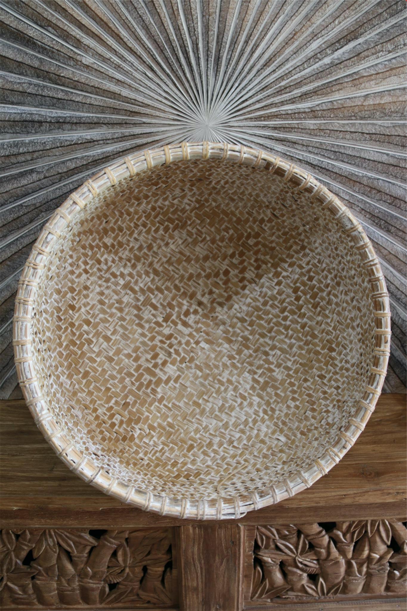 New Balinese Hand Woven Open Basket / Bali Basket 5 Sizes