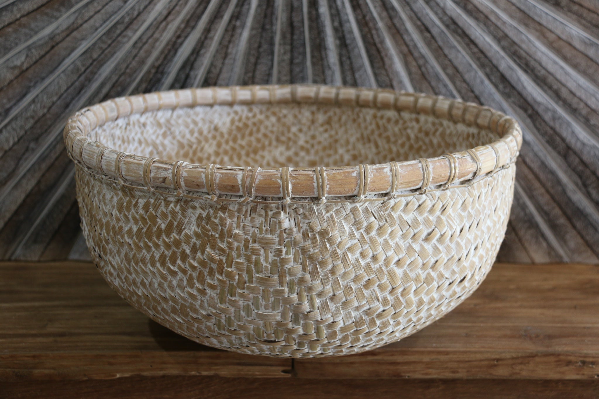 New Balinese Hand Woven Open Basket / Bali Basket 5 Sizes