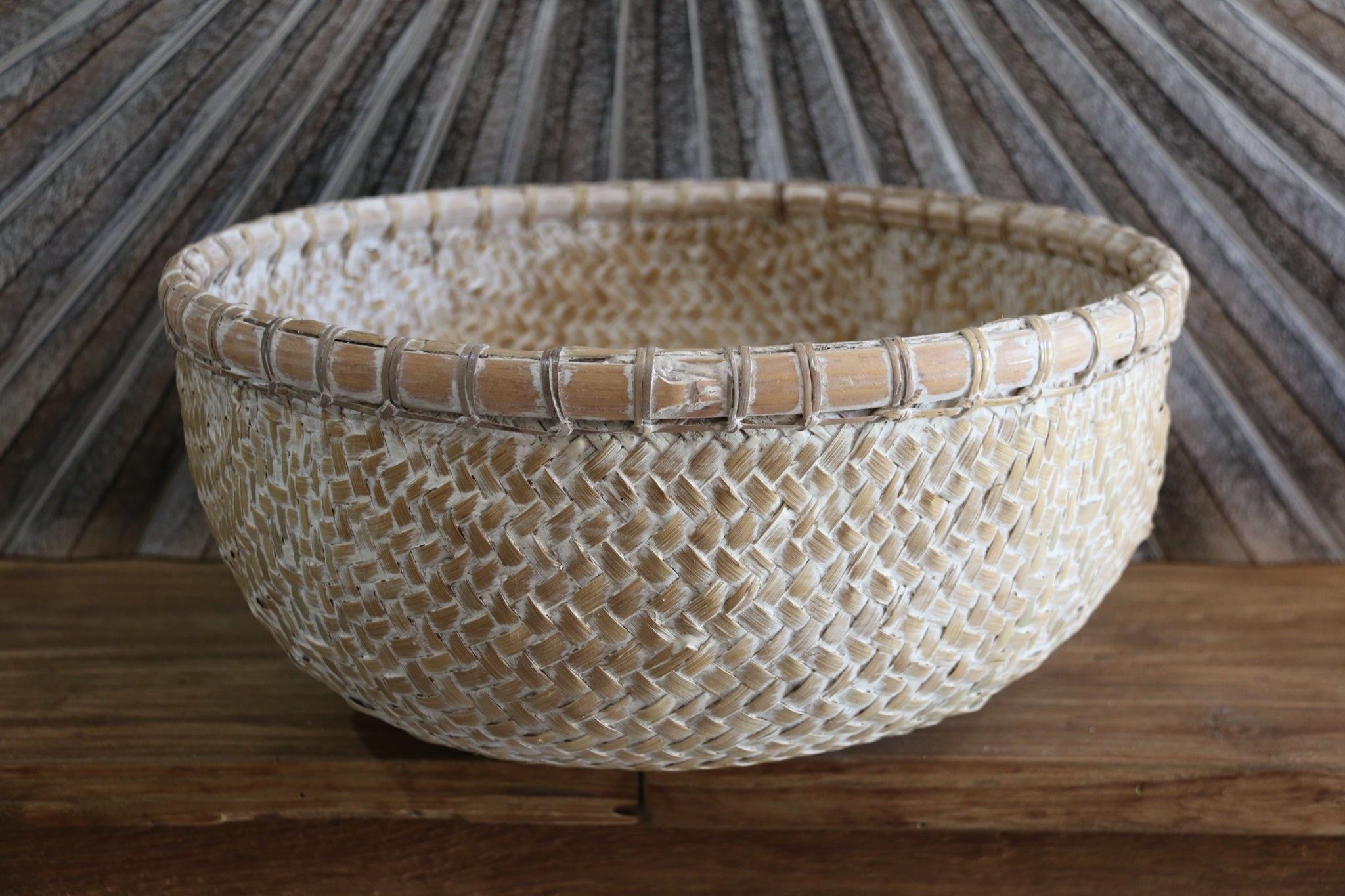 New Balinese Hand Woven Open Basket / Bali Basket 5 Sizes