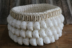 NEW Balinese Handmade Macrame Open Baskets encrusted with Shells