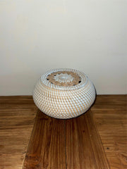 NEW Balinese Hand Woven Rattan Basket with Lid - Rattan Bali Basket Feature Lid