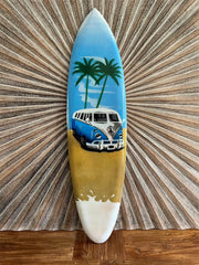 NEW Bali Handmade Air Brushed Surfboard Wall Decor 80cm - Bali Surfboard Art