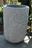 NEW Balinese Hand Crafted & Carved Monstera Leaf Pots - Bali Feature Pots