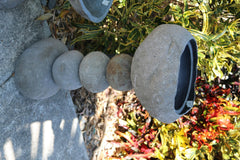 NEW Balinese Natural River Stone Bird Bath - Bali Riverstone Bird Bath