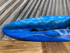 NEW Bali Handmade Air Brushed Surfboard Wall Decor 80cm - Bali Surfboard Art