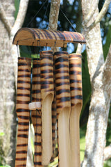 NEW Balinese Tiger Stripe Bamboo Wind Chime - Bali Bamboo Wind Chime