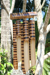 NEW Balinese Tiger Stripe Bamboo Wind Chime - Bali Bamboo Wind Chime