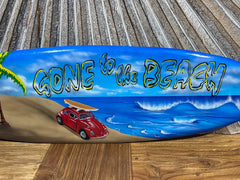 NEW Bali Handmade Air Brushed Surfboard Wall Decor 80cm - Bali Surfboard Art