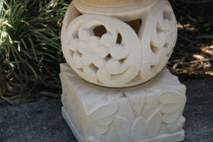 NEW Balinese Frangipani Style Bird Bath - Bali Garden Art - Bali Bird Bath