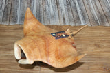 NEW Balinese Hand Carved & Crafted Suar Wood Manta Ray Sculpture - Bali Carving