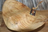 NEW Balinese Hand Carved & Crafted Suar Wood Sting Ray Sculpture - Bali Carving