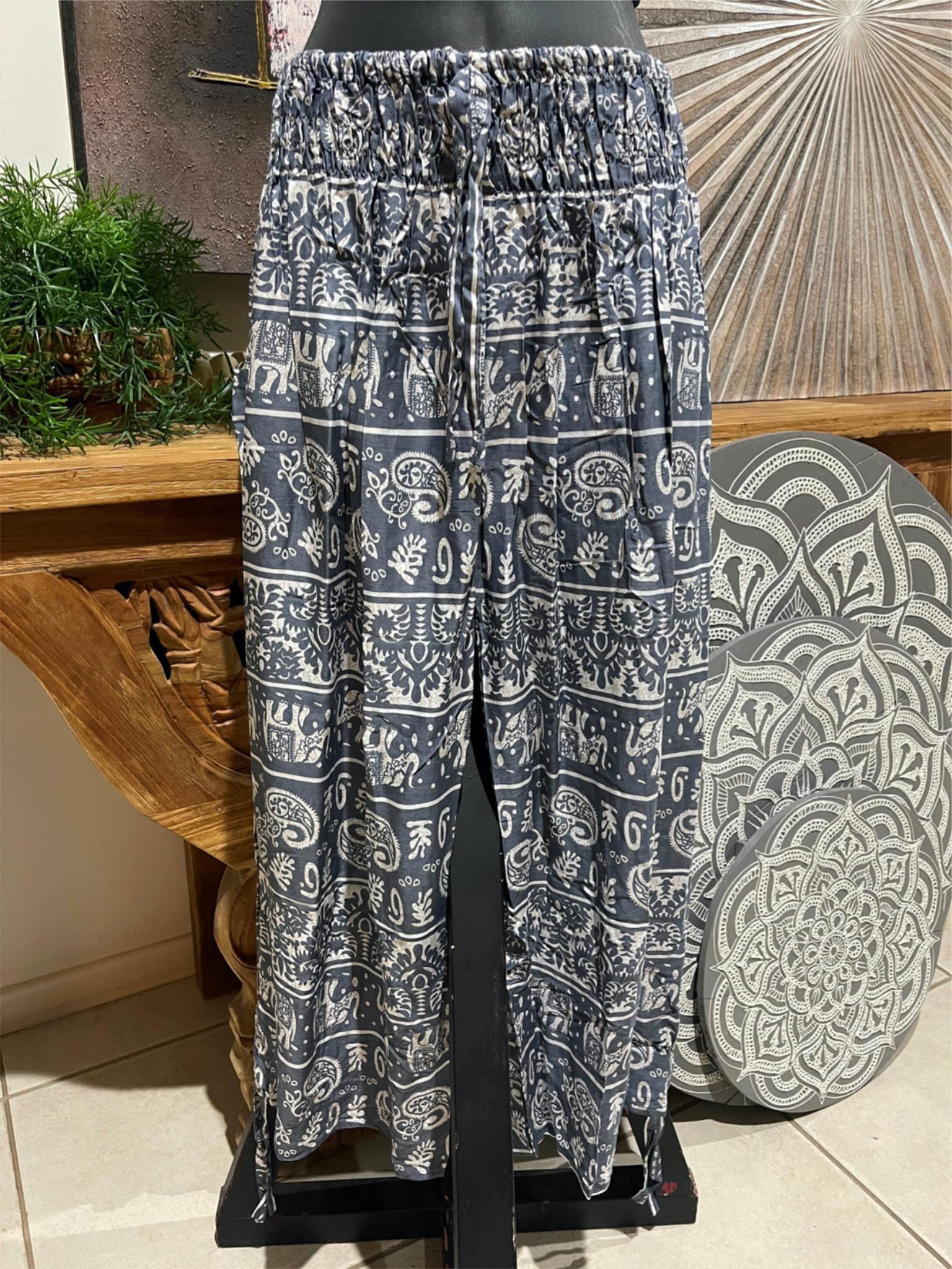 Ladies Bali Beach / Shirred Waist Bali Capri Pants SO COMFY Suit Maternity  XXXL