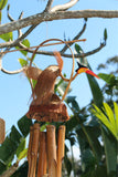 NEW Balinese Bird  Coconut / Bamboo Wind Chime - Bali Bird Wind Chime CUTE!!