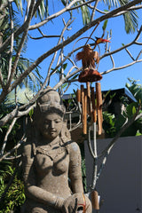 NEW Balinese Bird  Coconut / Bamboo Wind Chime - Bali Bird Wind Chime CUTE!!