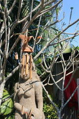 NEW Balinese Bird  Coconut / Bamboo Wind Chime - Bali Bird Wind Chime CUTE!!