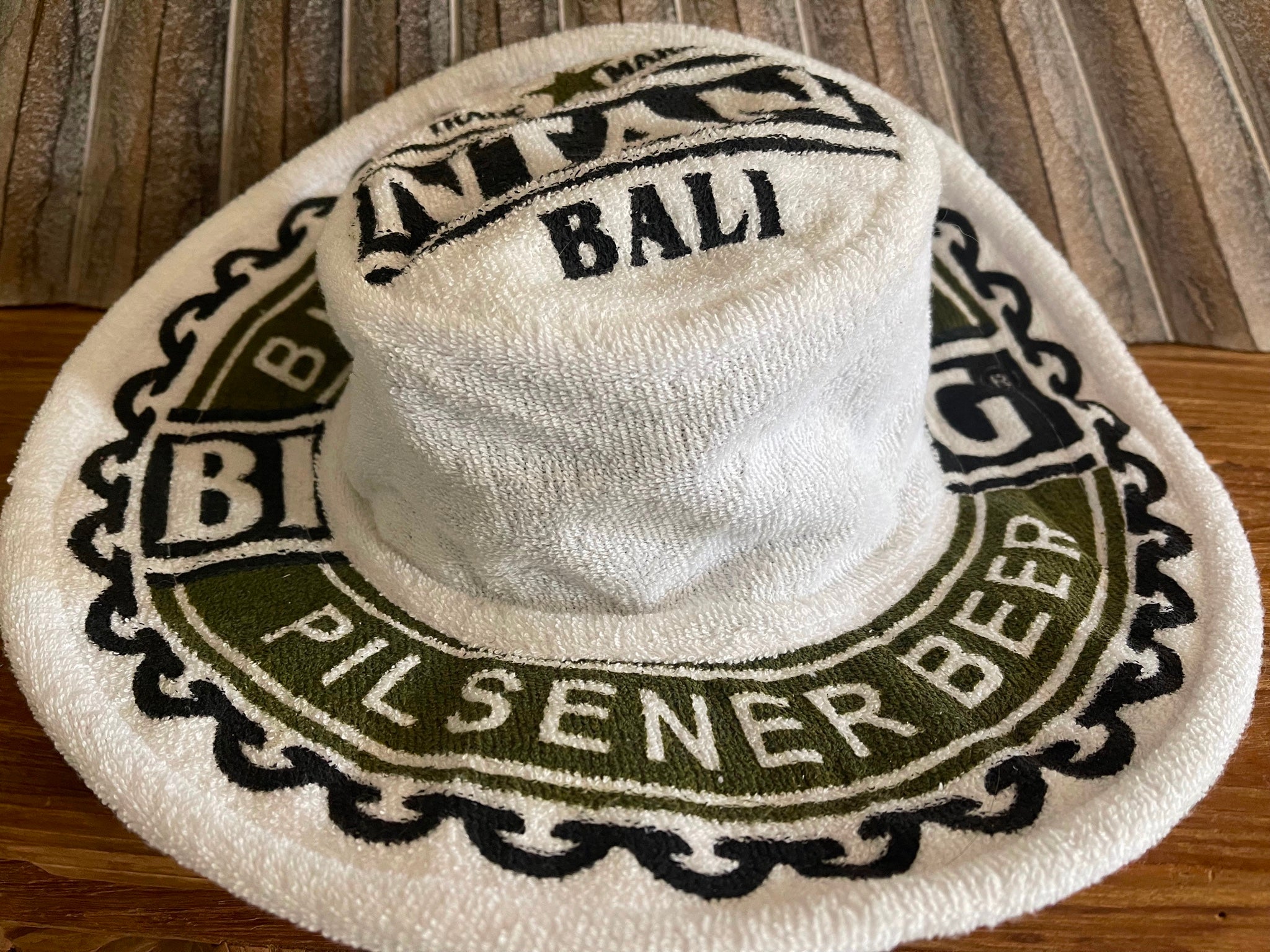 Bali Bintang Towelling Bucket Hat - Balinese Bintang Towel Bucket Hat