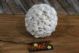 Hand Crafted Shell Decor Ball - Balinese Shell Home Decor - Boho Style Homewares