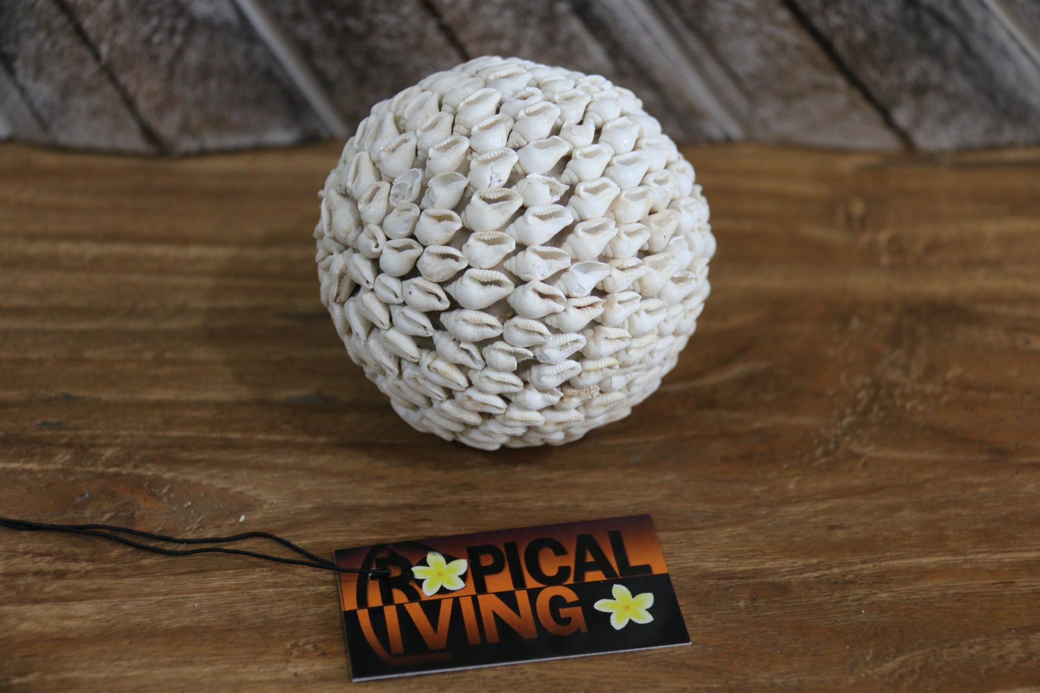 Ball Shaped Shell Hand Crafted Shell Decor Ball - Balinese Shell Home Decor - Boho Style ...