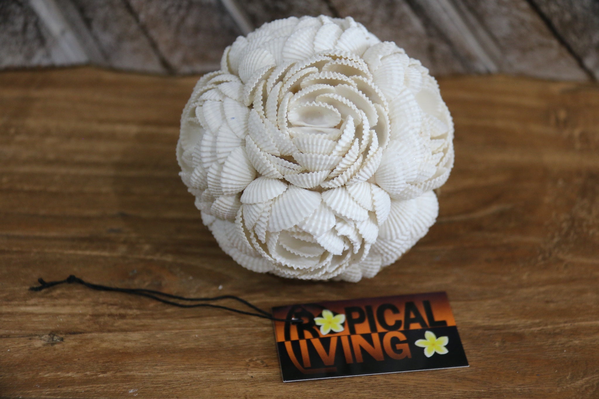 Ball Shaped Shell Hand Crafted Shell Decor Ball - Balinese Shell Home Decor - Boho Style ...