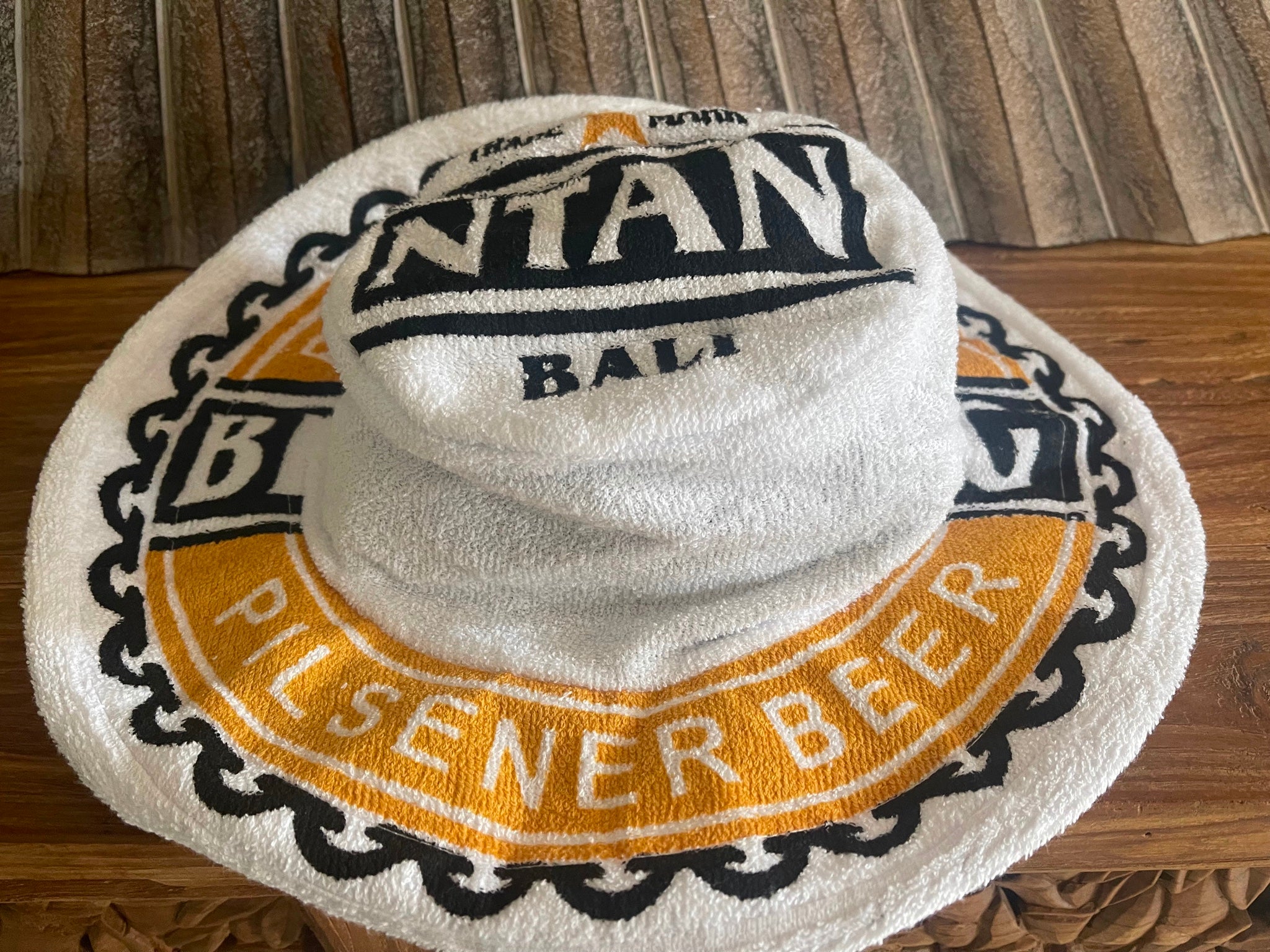 Bali Bintang Towelling Bucket Hat - Balinese Bintang Towel Bucket Hat