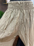 Ladies Bali Beach / Shirred Waist Bali Capri Pants - SO COMFY Suit Maternity XL