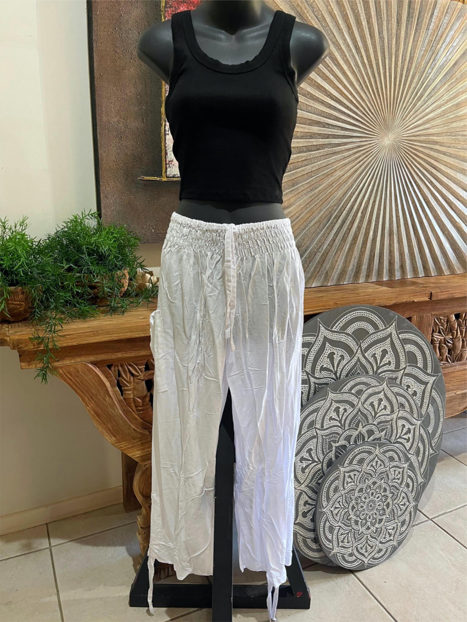 Ladies Bali Beach / Shirred Waist Bali Capri Pants - SO COMFY Suit Mat –  Tropical Living QLD