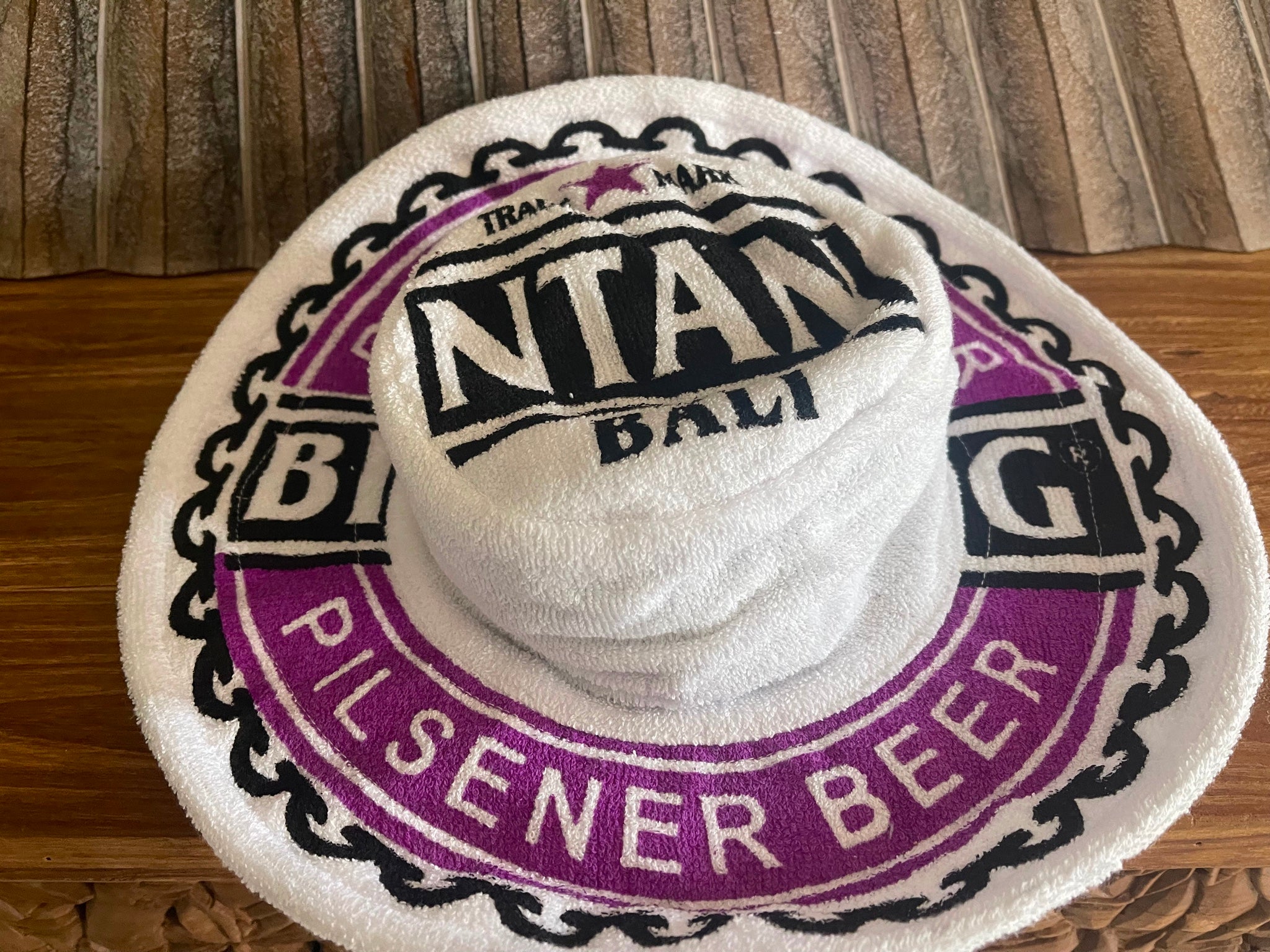 Bali Bintang Towelling Bucket Hat - Balinese Bintang Towel Bucket Hat