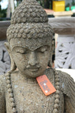 NEW Balinese Hand Carved Natural Greenstone Buddha Statue - Bali Garden Statue