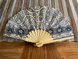 NEW Balinese Bamboo / Batik Fabric Hand Fan - Bali Fan - Hand Held Fan